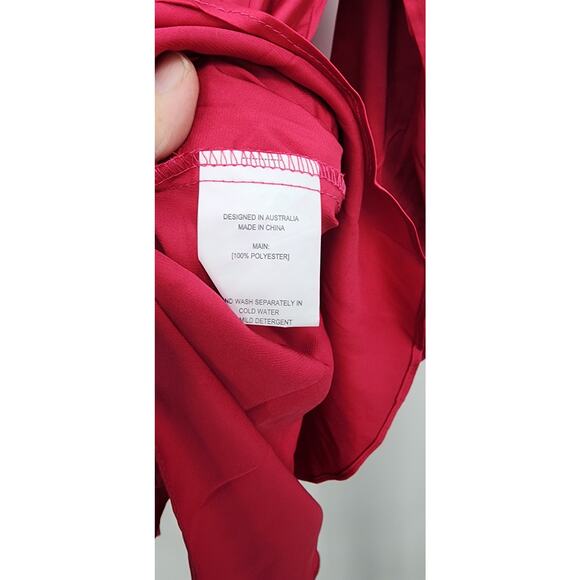 New NWT Petal‎ + Pup Aydin Wrap Top Size XL Magenta Red Pink - Picture 13 of 13